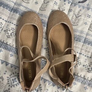 Dream Pairs Women's Sparkling Gold Flats